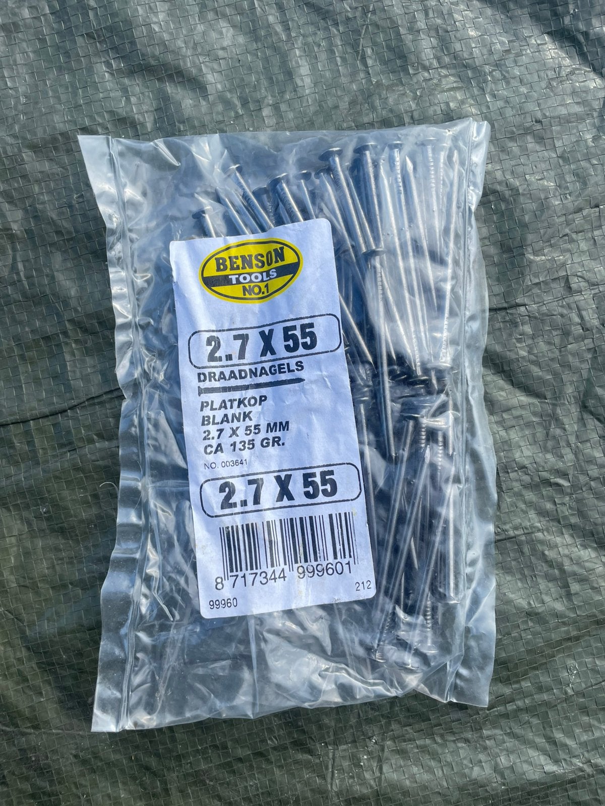 DRAADNAGELS . 2.7/55mm . 120 Stuks., Doe-het-zelf en Bouw, IJzerwaren en Bevestigingsmiddelen, Ophalen, Zo goed als nieuw