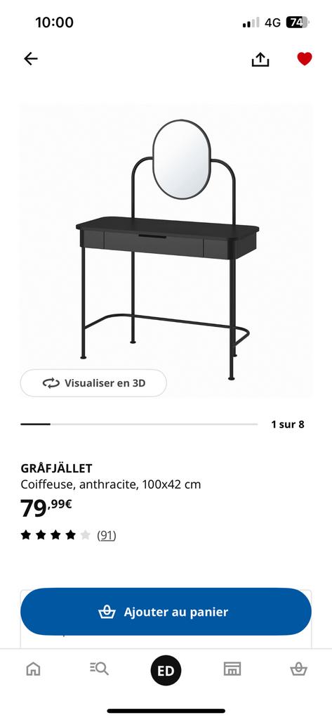 Meuble coiffeuse maquilleuse, Enlèvement, Neuf