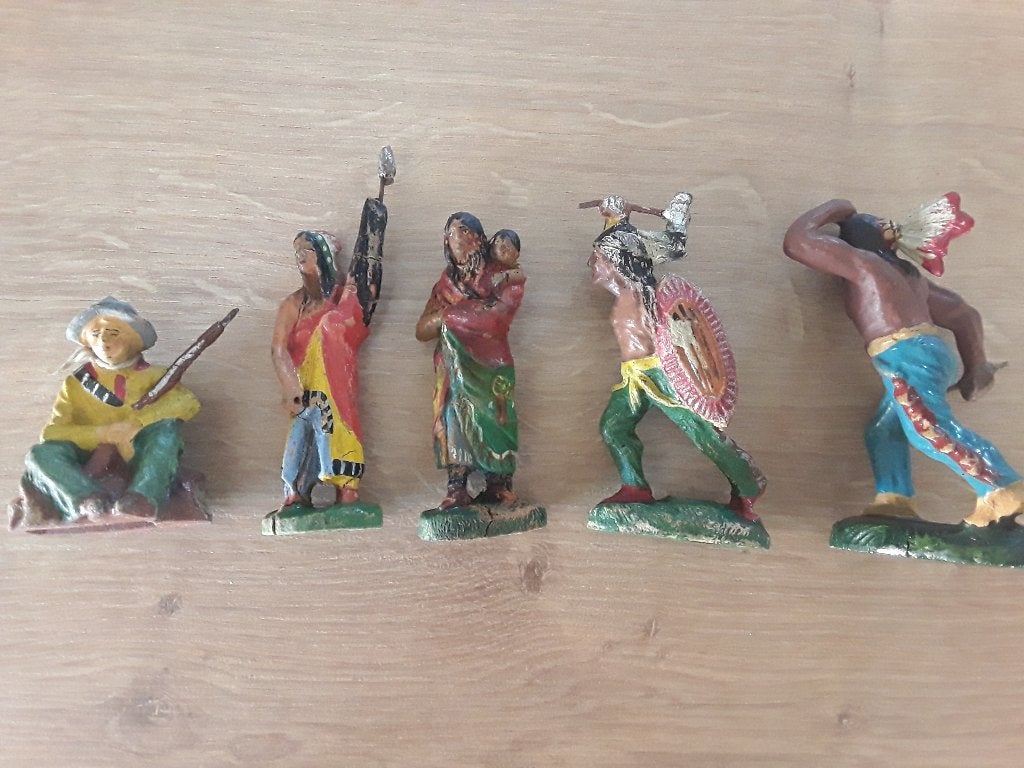 Lot 5 soldats composites Elastolin, Enlèvement ou Envoi