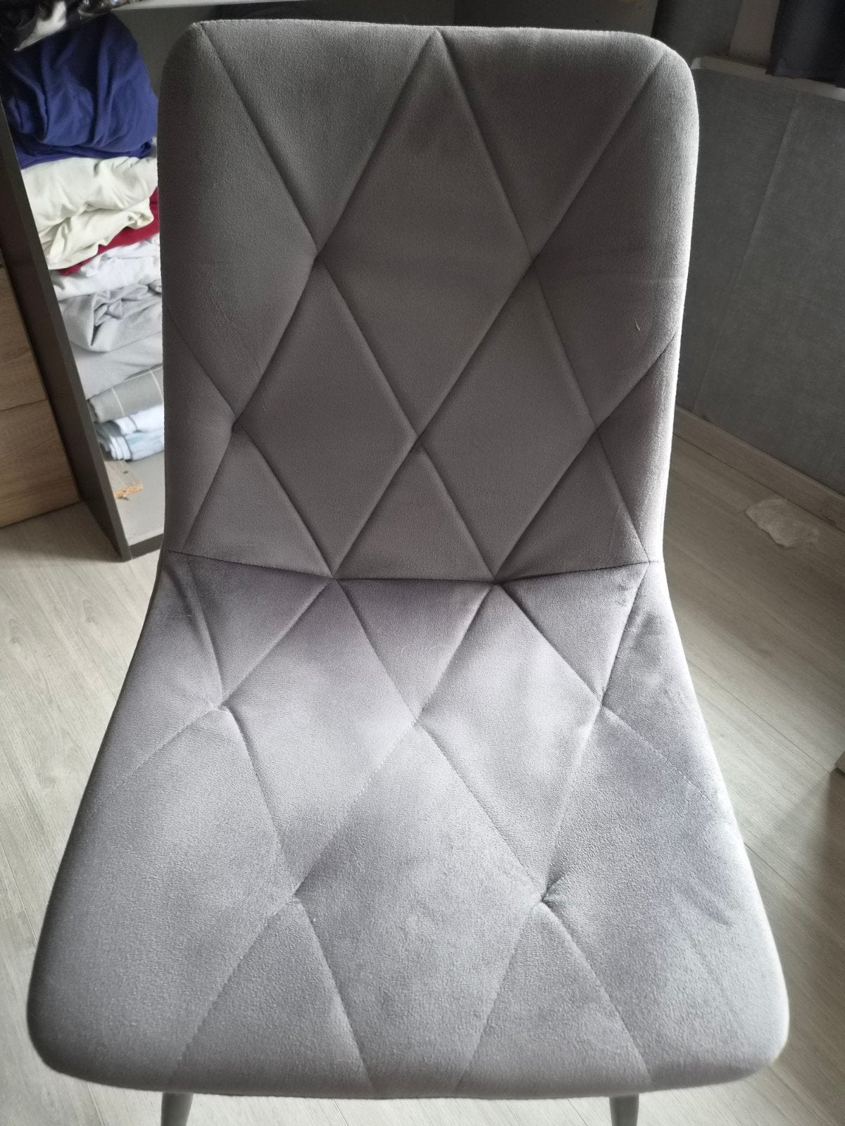 Splinternieuwe stoelen grijs, Maison & Meubles, Chaises, Enlèvement, Gris