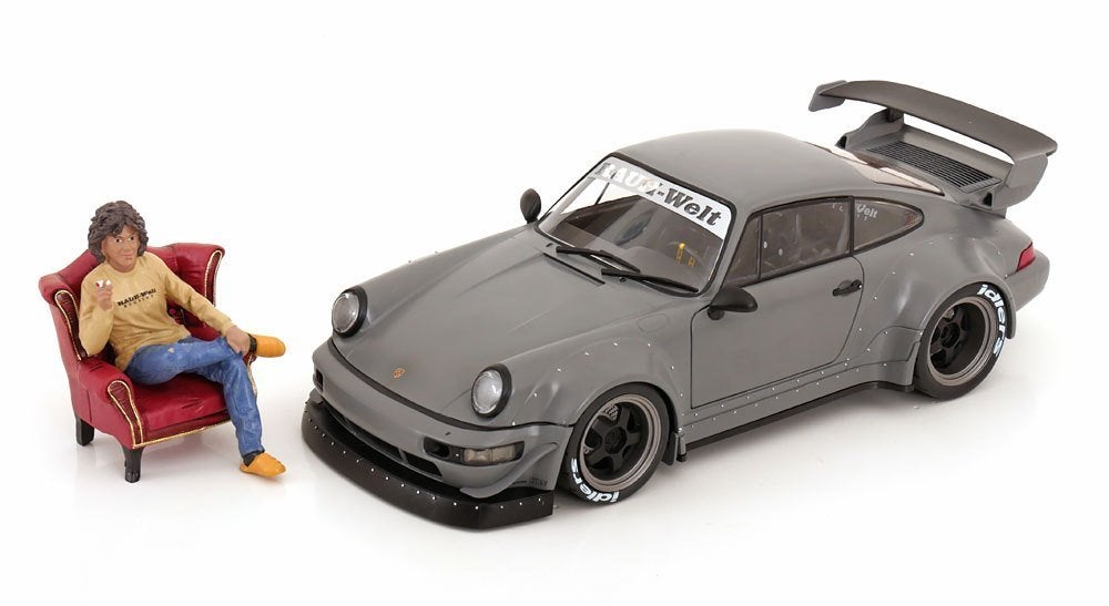 PORSCHE 911 RWB Body Kit + Figurine Akira NAKAI - PRIX : 79€, Enlèvement ou Envoi, Neuf, Voiture, Solido
