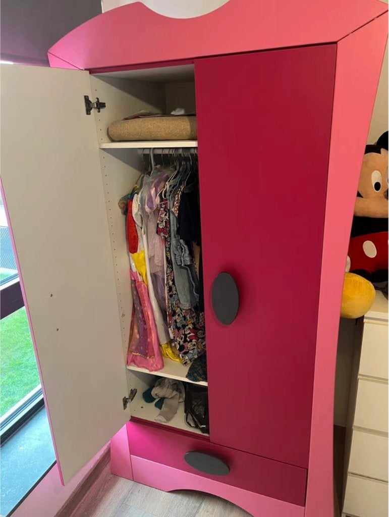 Kinder kleerkast, Ophalen, Gebruikt, 50 tot 100 cm, Met lade(s)