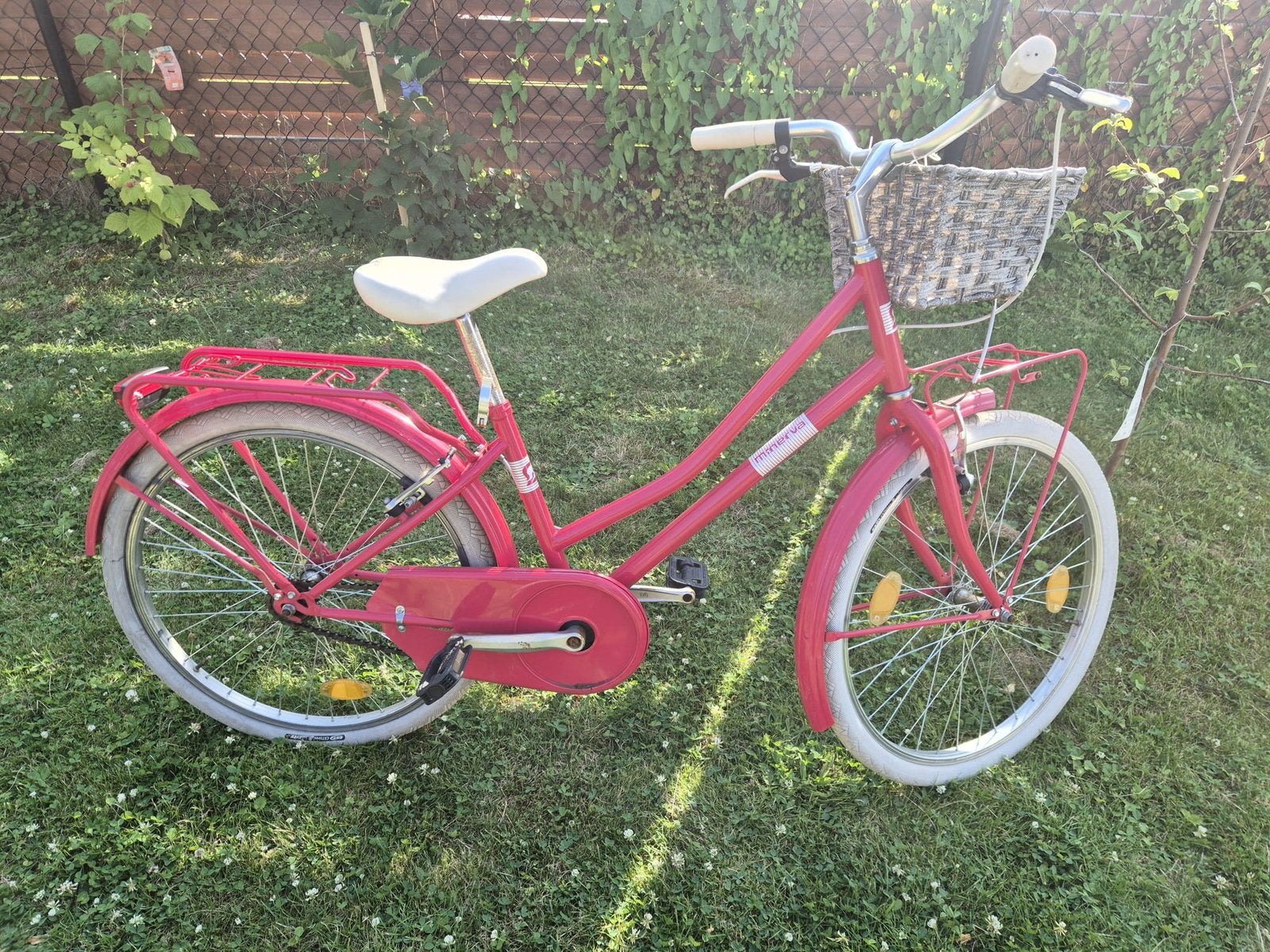Minerva meisjes fiets, Ophalen, 22 inch, Velgrem, Handrem