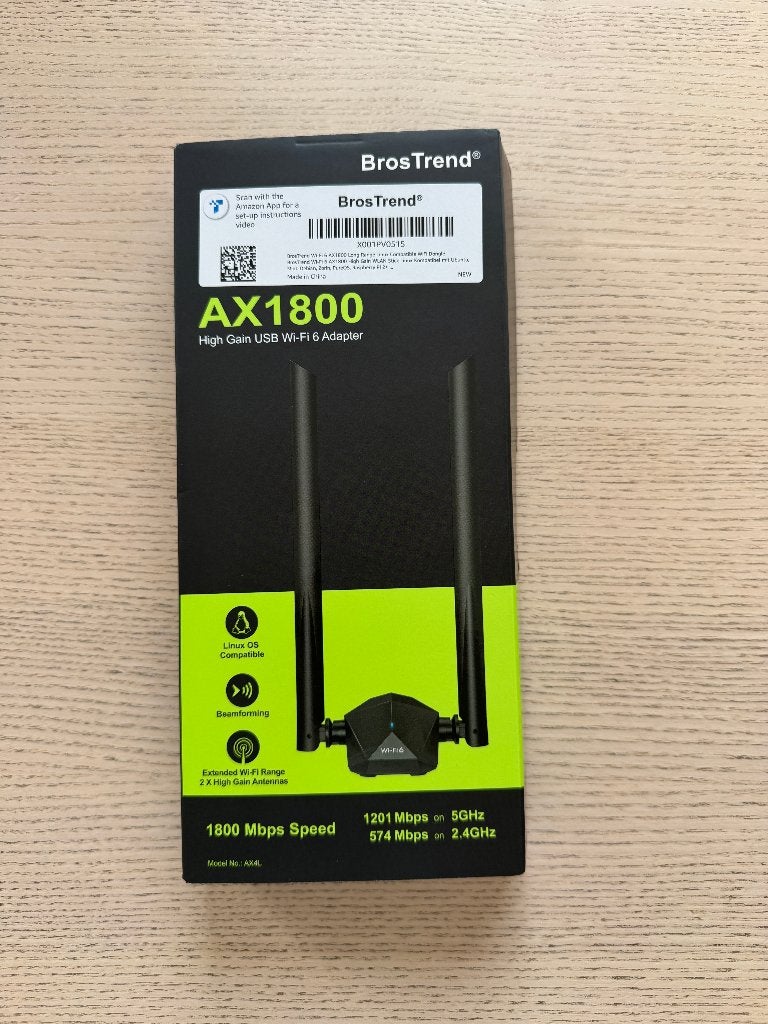 Bros Trend AX1800 Wifi Adapter, Informatique & Logiciels, Routeurs & Modems, Enlèvement ou Envoi, Comme neuf, Routeur avec modem