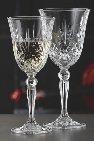 Wijnglas 24cl - 6 stuks Kristalglas Bohemia Selection Ashley, Glas of Glazen, Overige merken, Vintage, Nieuw