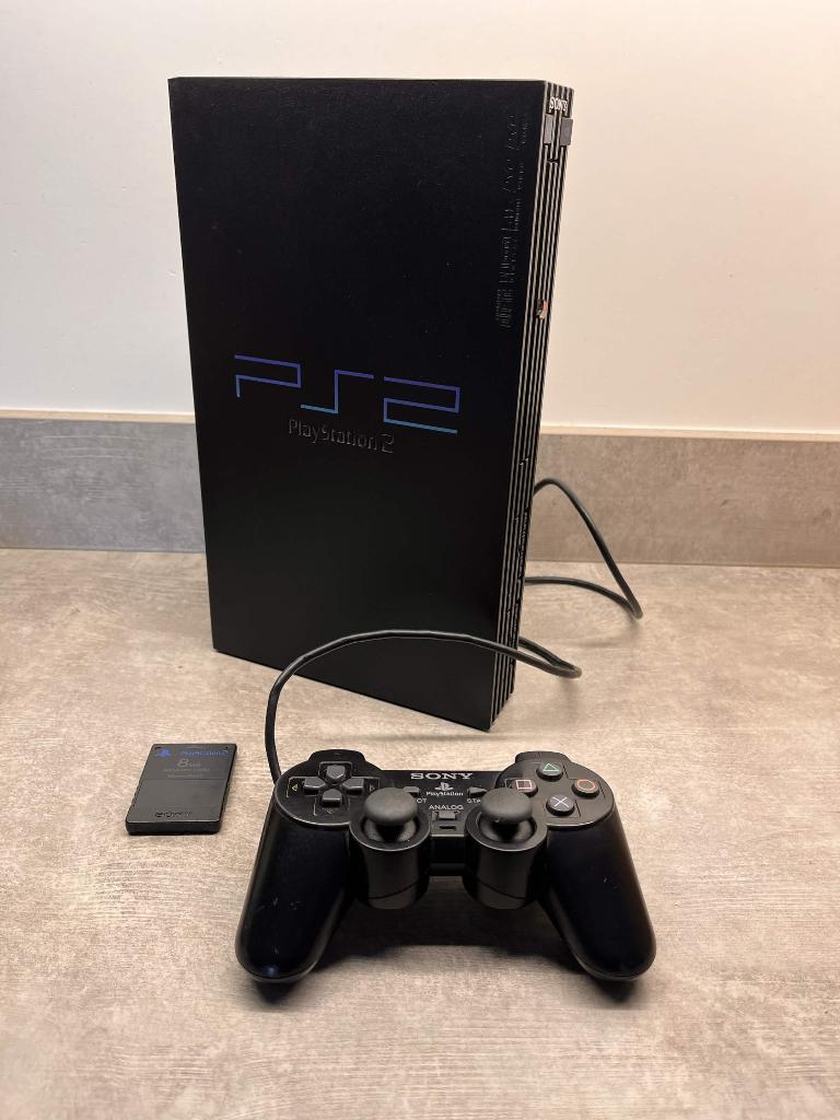 PlayStation 2 Fat Console + Controller + Memory Card, Avec carte mémoire, Enlèvement ou Envoi, Avec 1 manette, Phat