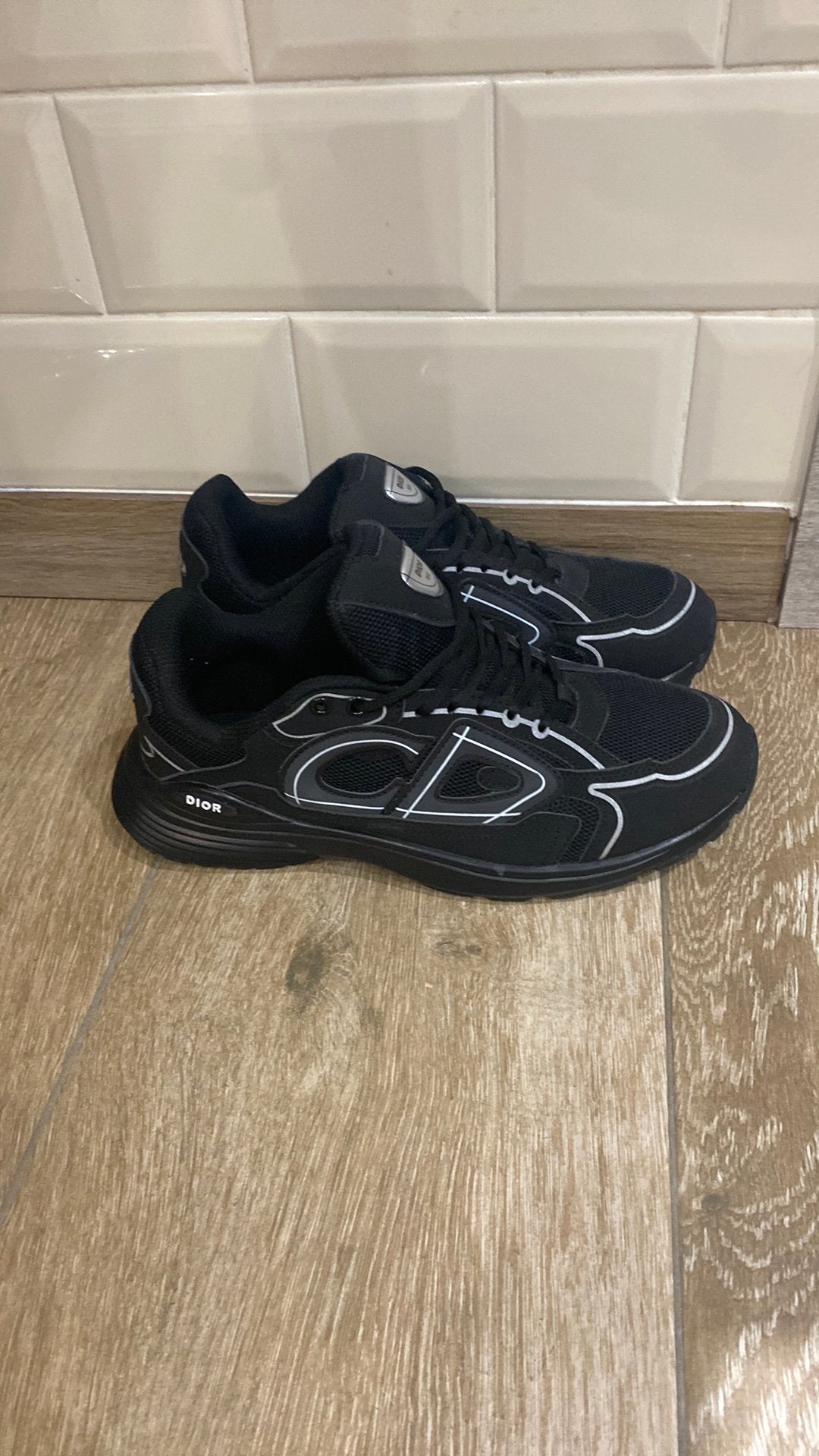 Dior B30, Kleding | Heren, Ophalen, Wit, Zo goed als nieuw, Veterschoenen
