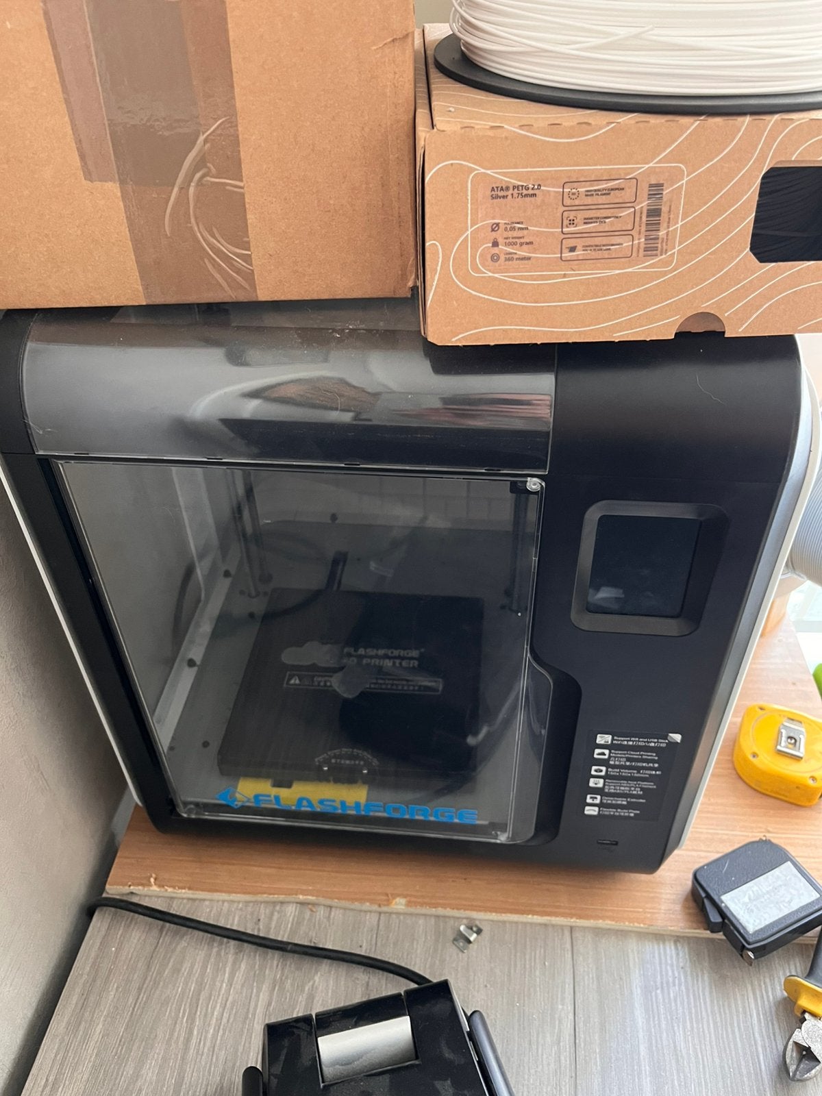 Flashforge adventure 3, Computers en Software, Ophalen, Gebruikt, Ingebouwde Wi-Fi, Filament