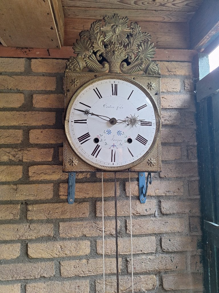Horloge comtoise française ancienne - Costen fils à Langeac , Antiquités & Art, Enlèvement