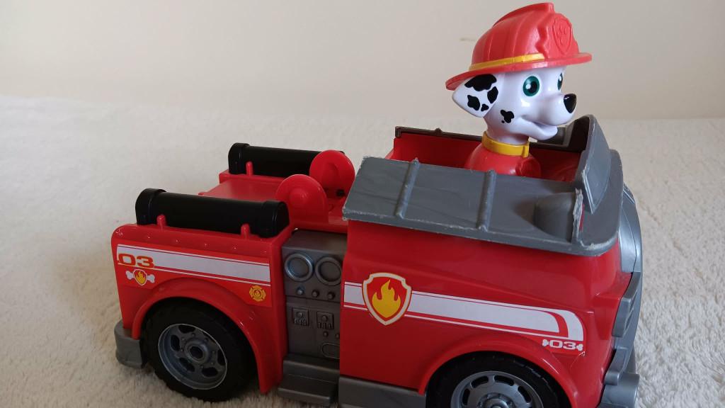 Paw Patrol Marshall grote brandweerwagen, Kinderen en Baby's, Ophalen, Gebruikt