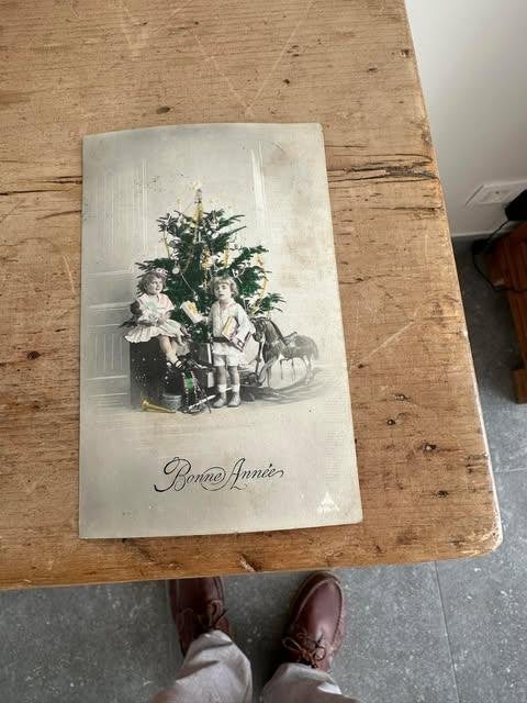 carte postale bonne année 1927, Enlèvement ou Envoi, 1920 à 1940, Affranchie, (Jour de) Fête
