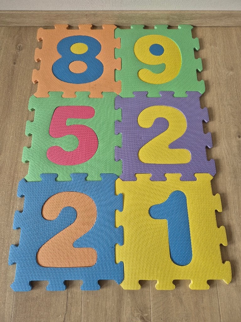 Tapis de jeu à numéros (6 pièces, matériau en mousse, neuf), Enlèvement ou Envoi, Neuf