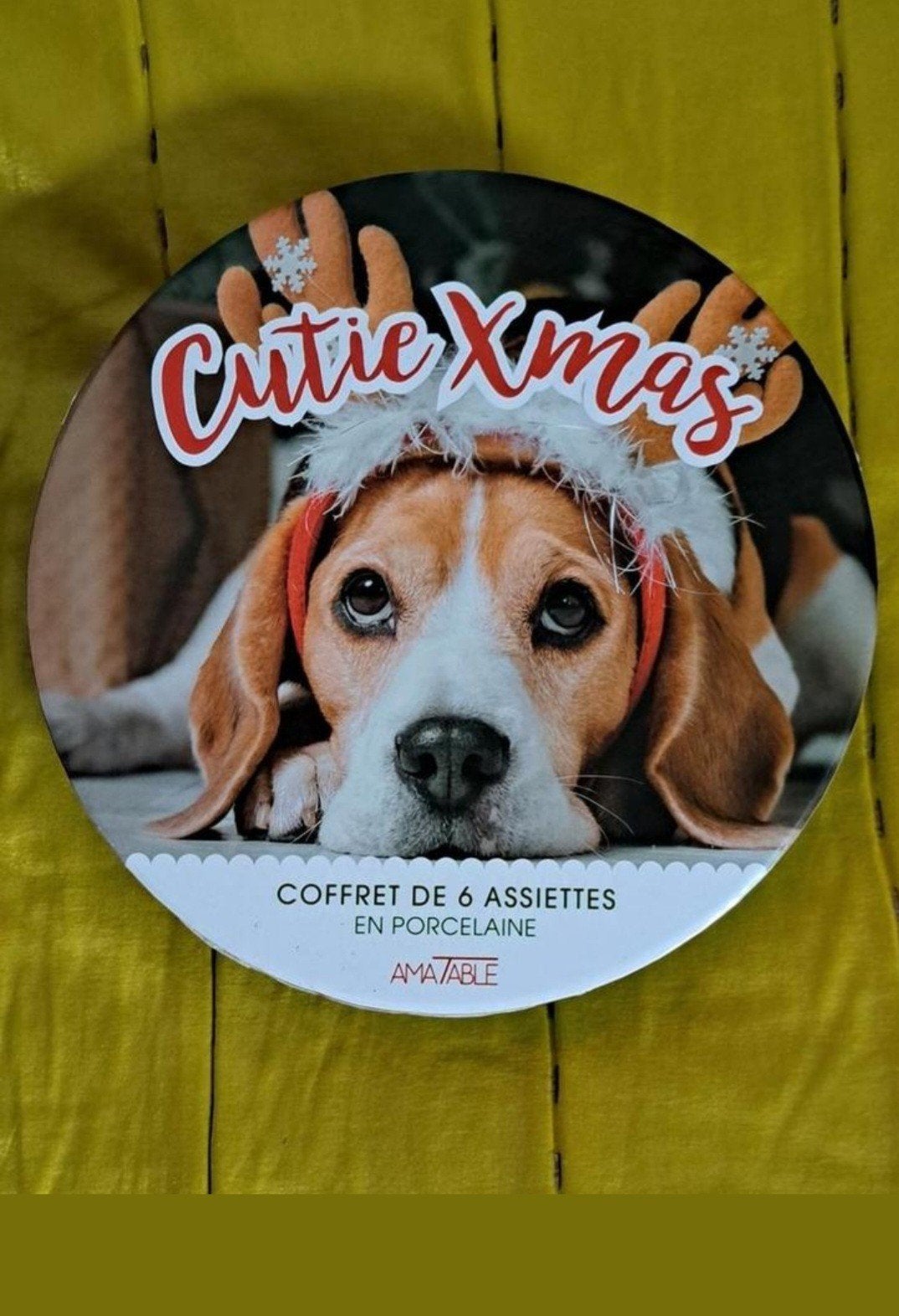 Set 6 borden voor honden en katten, Antiek en Kunst, Ophalen