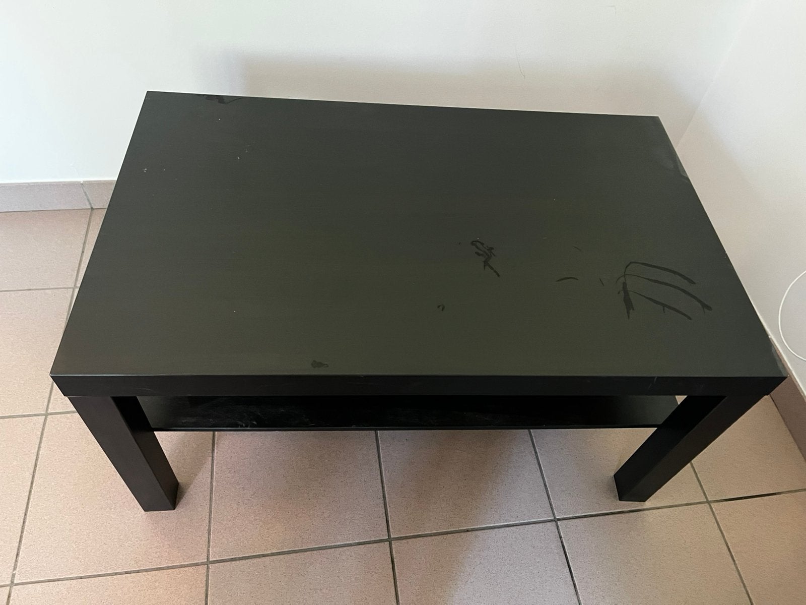 table basse noire en parfait etat, Enlèvement, Comme neuf