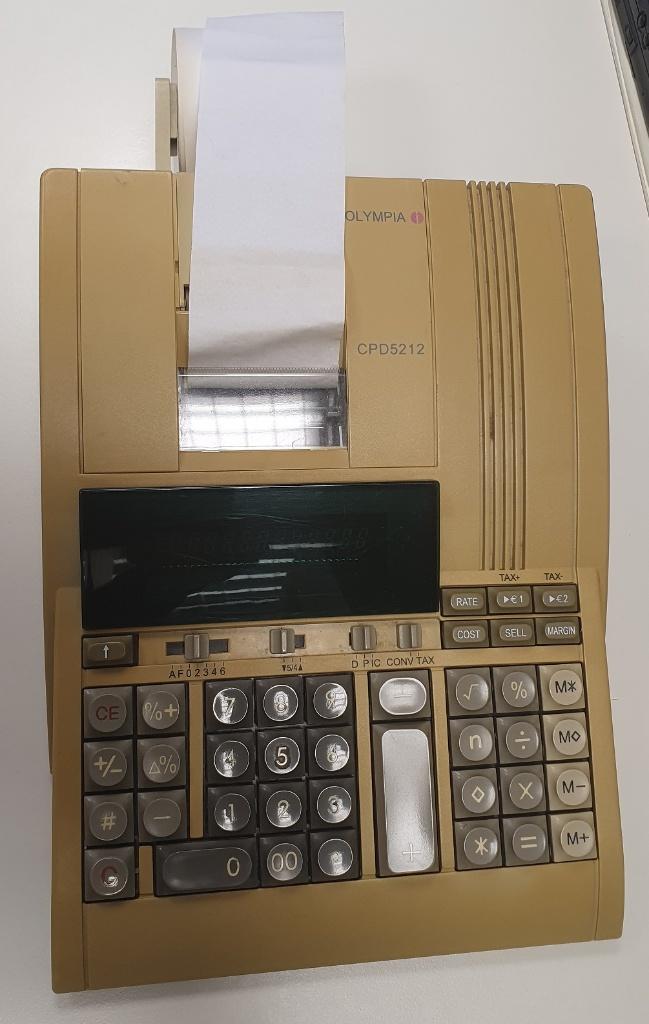 Calculatrice avec impression ticket de caisse, Enlèvement ou Envoi, Comme neuf