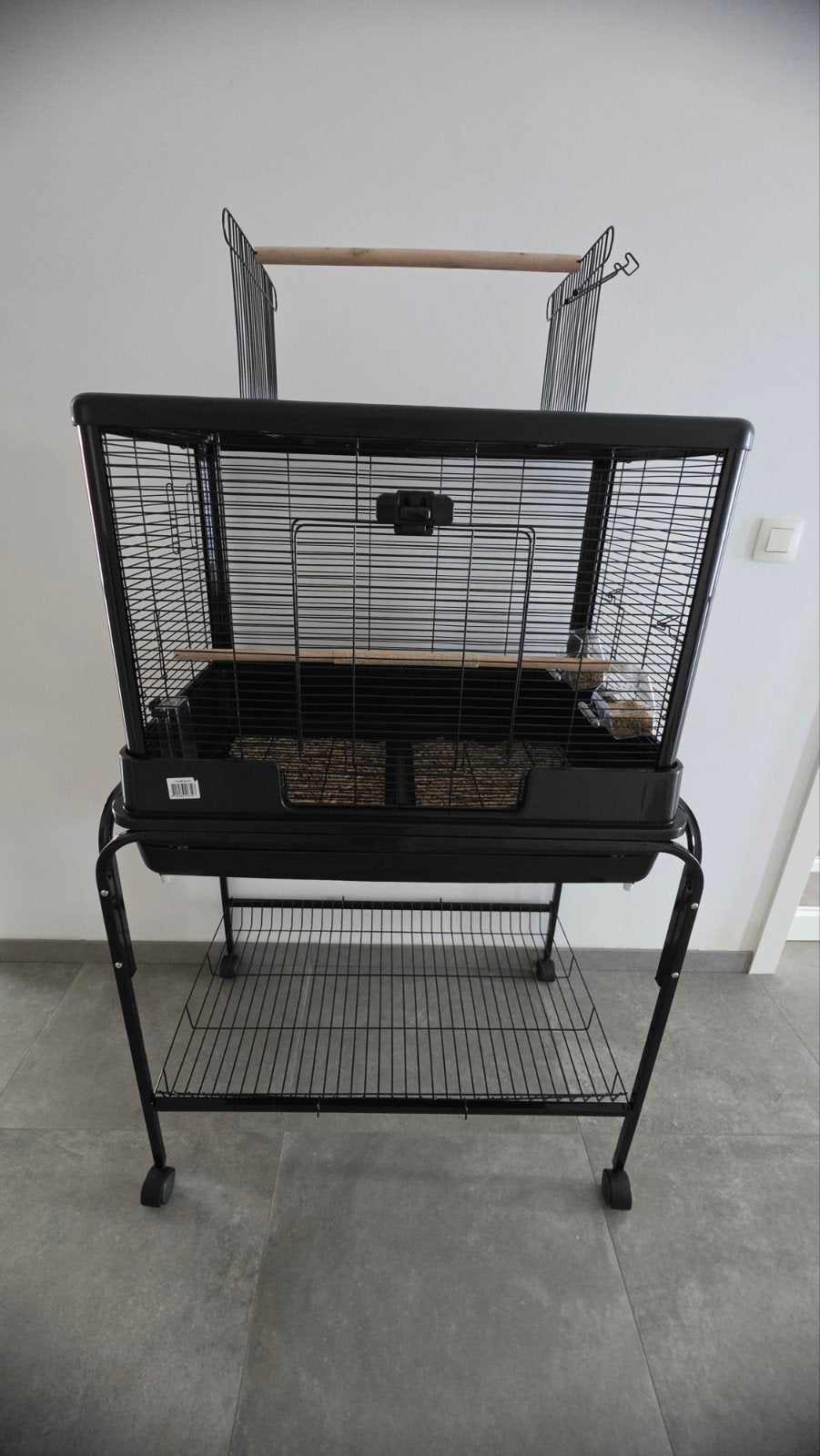 Praktische vogelkooi + onderstel op wieltjes, Enlèvement, Cage à oiseaux