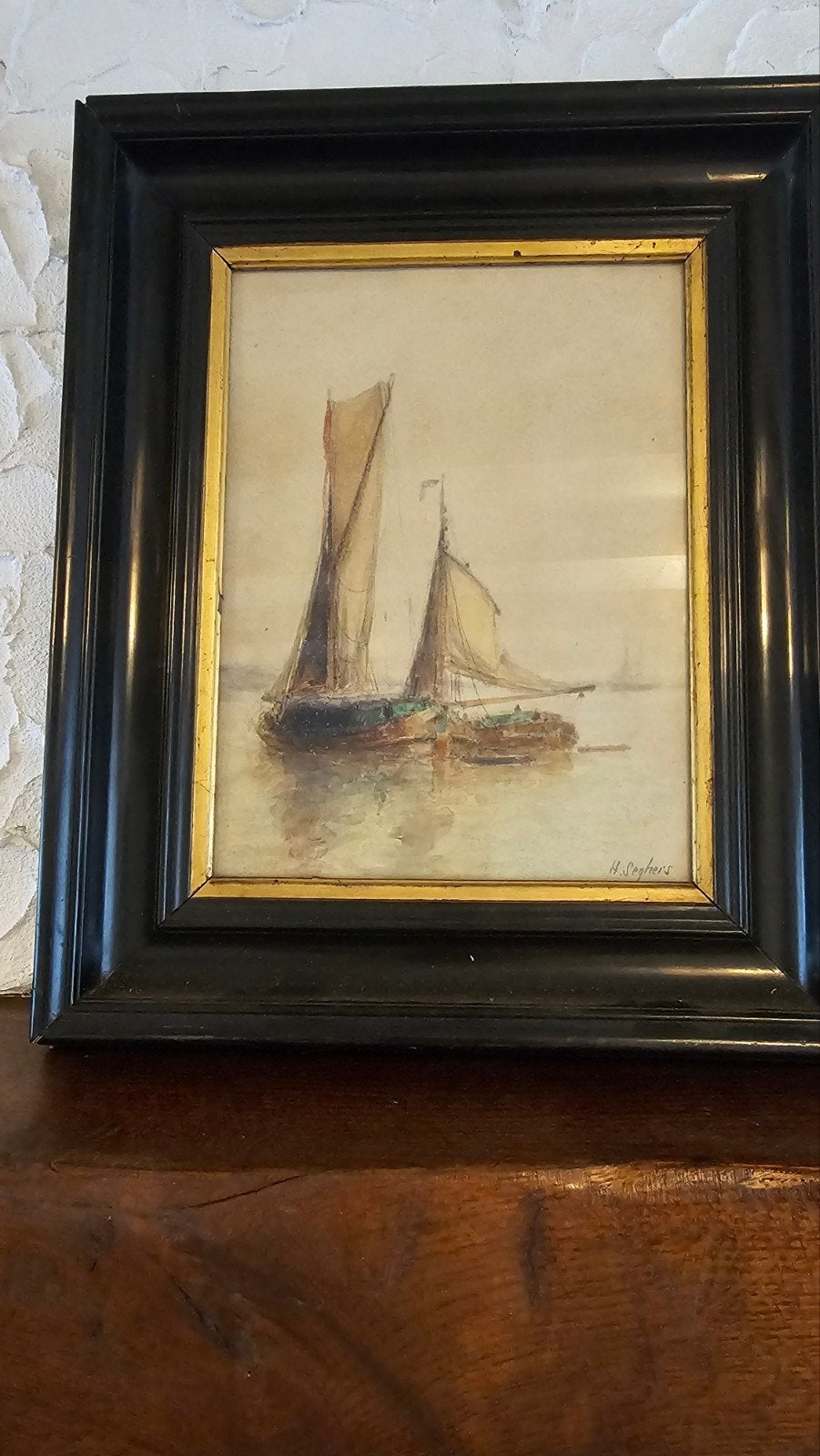 aquarel HENRI SEGHELS, Enlèvement
