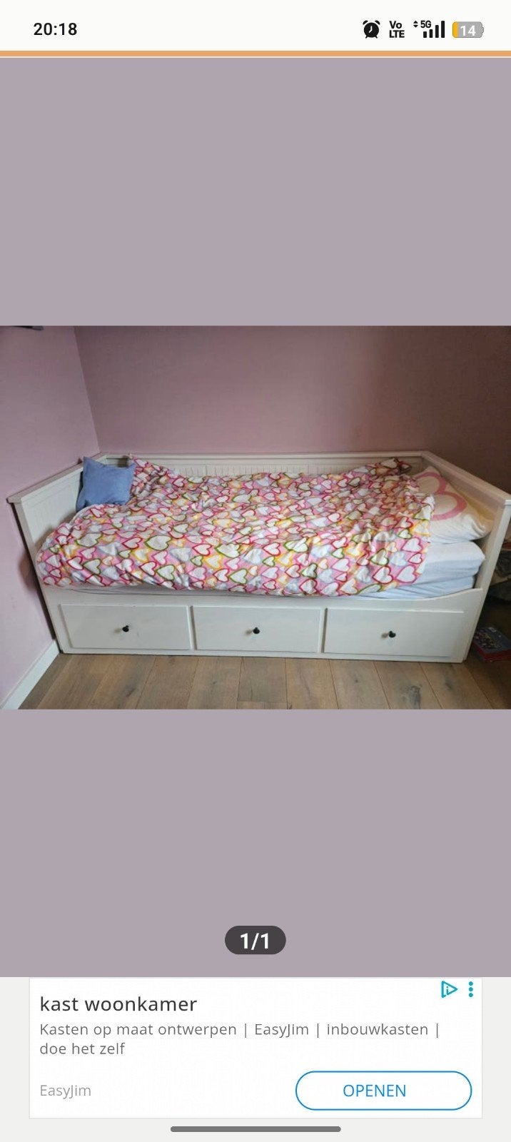 Ikea uitschuifbare bed in goede staat, Kinderen en Baby's, Ophalen of Verzenden
