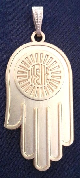 pendentif main de fatima, Ophalen of Verzenden, Zo goed als nieuw, Overige materialen