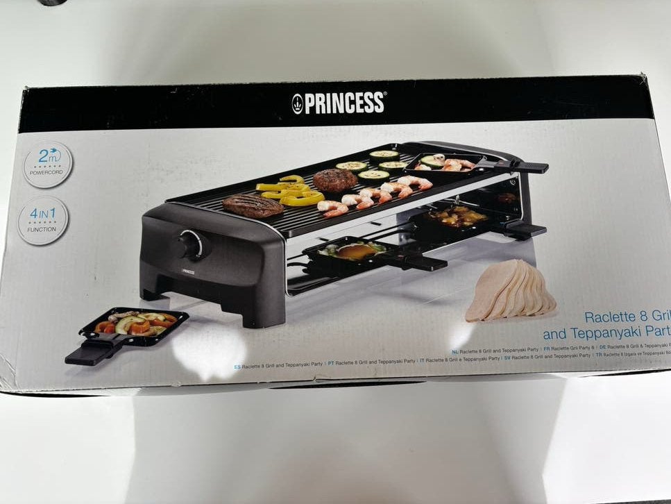 Princess raclette grill, Elektronische apparatuur, Ophalen, Zo goed als nieuw