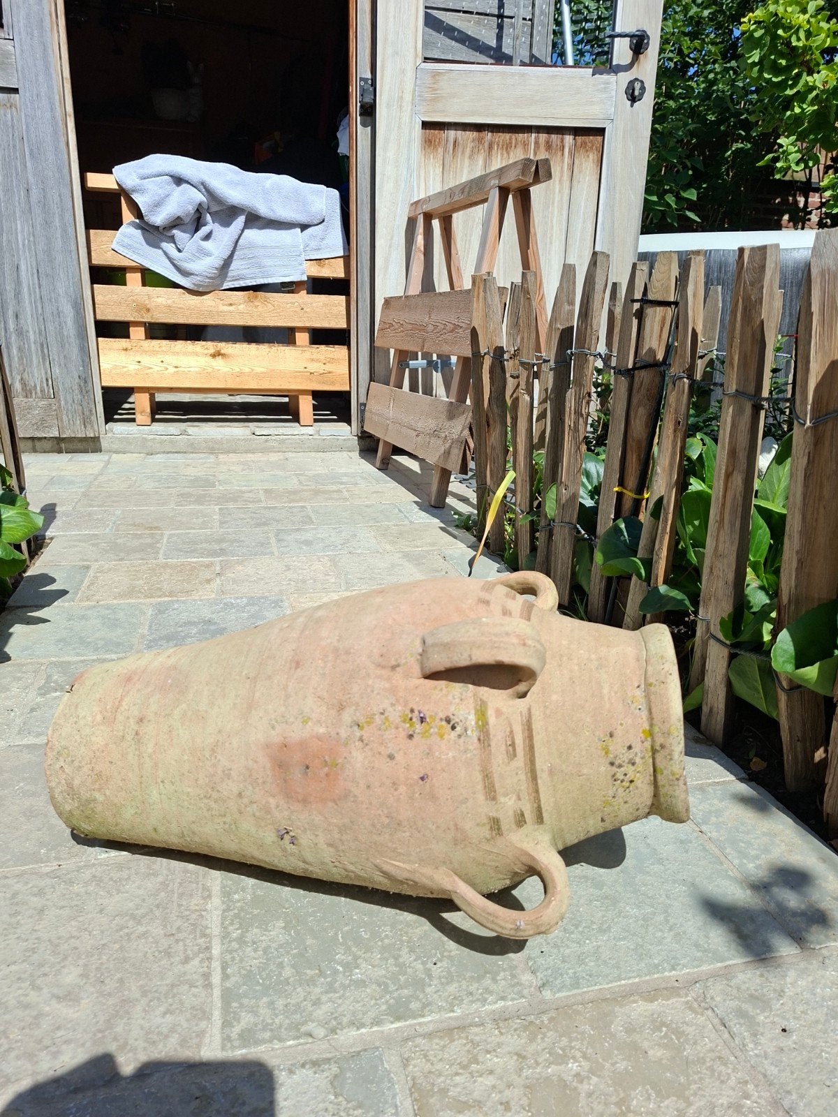 Terracotta kruk, Ophalen, Terracotta