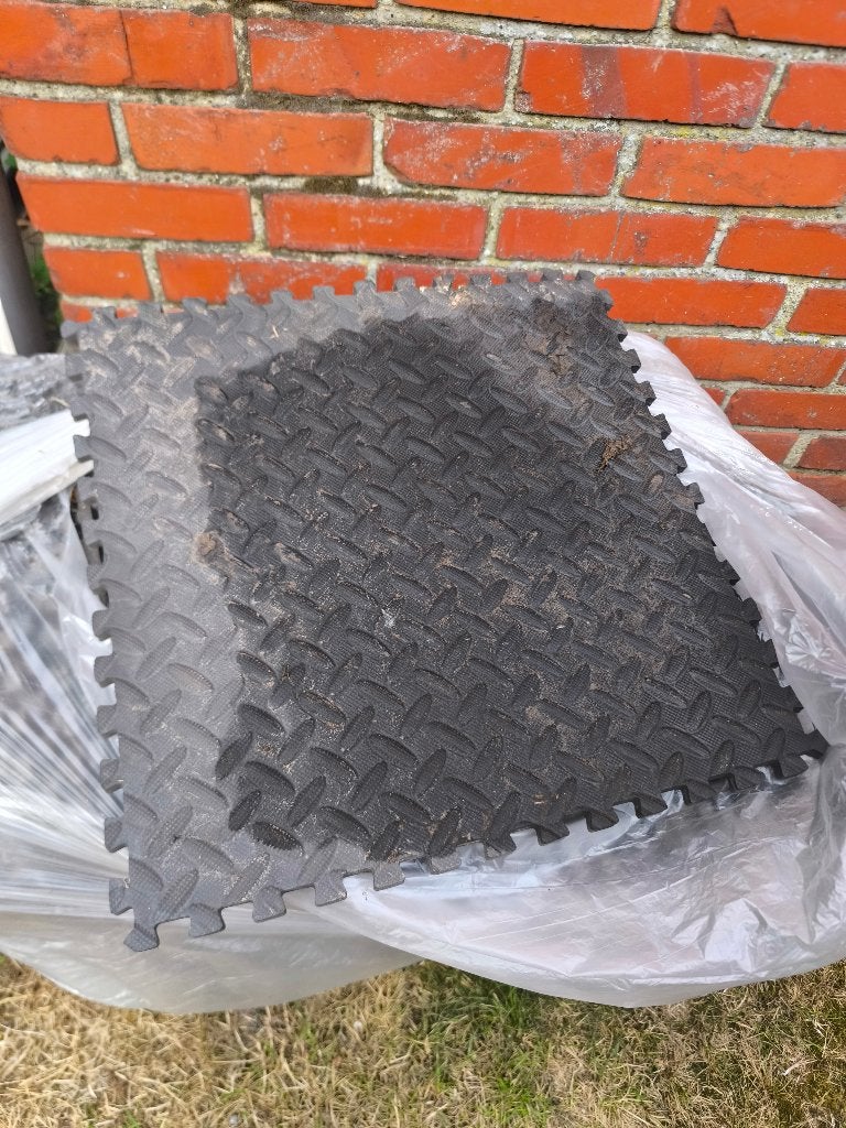 Fitness matten, rubber matten, Ophalen