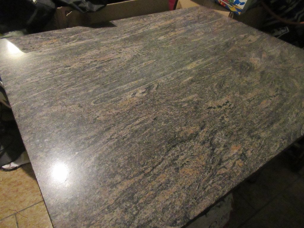 Granieten tafel, 100 à 150 cm, Quatre personnes, Comme neuf, Enlèvement