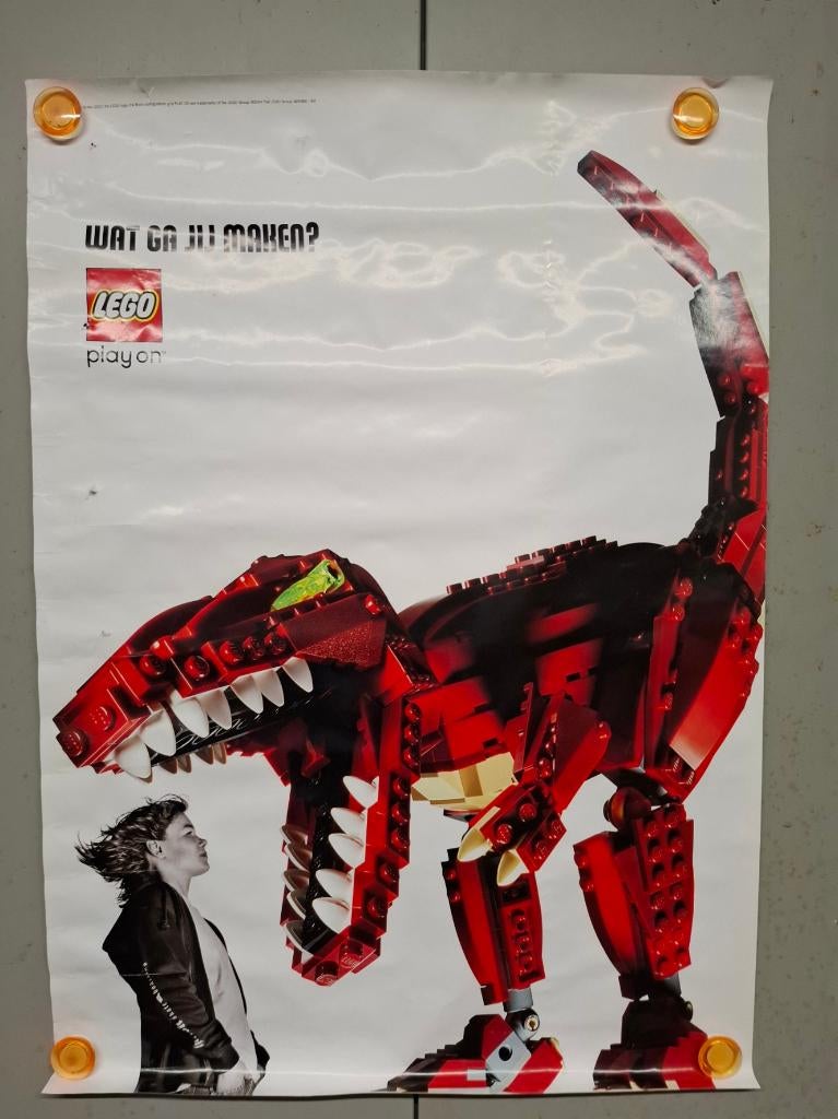 Lego wat ga jij maken, Ophalen of Verzenden, A1 t/m A3, Reclame, Rechthoekig Staand