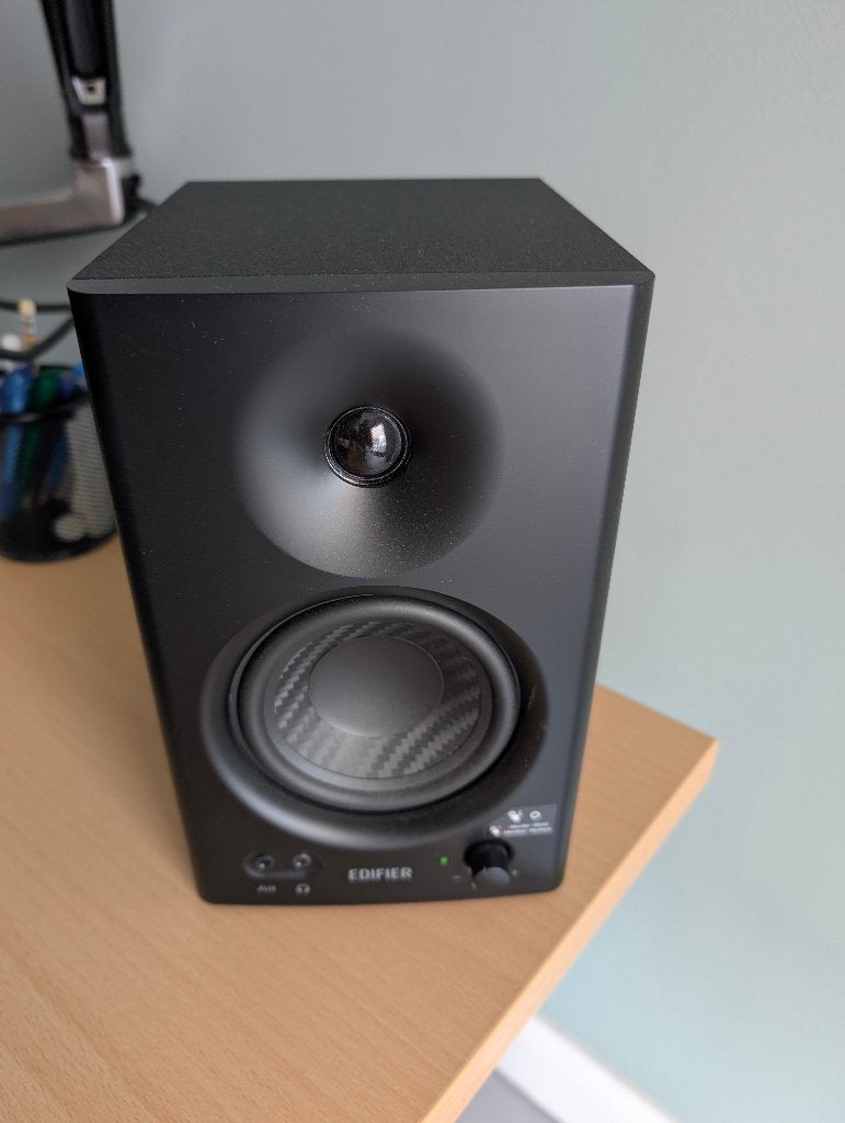 Edifier MR4 Zwart 2.0 speakers, TV, Hi-fi & Vidéo, Enceintes, Autres marques, Moins de 60 watts, Enlèvement ou Envoi, Entrée AUX