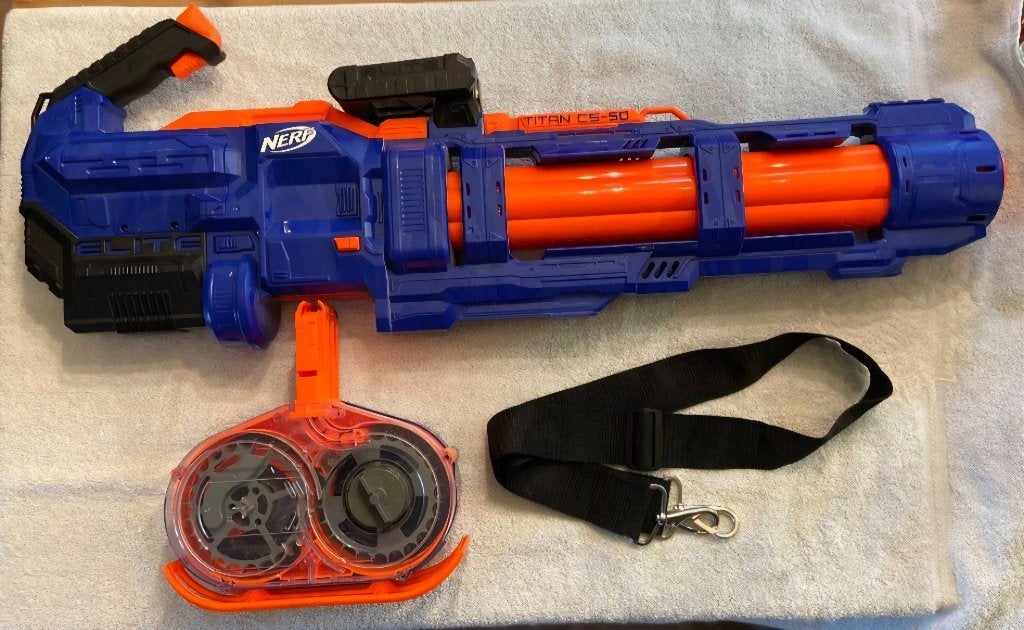 NERF Elite Titan CS-50, Ophalen, Zo goed als nieuw
