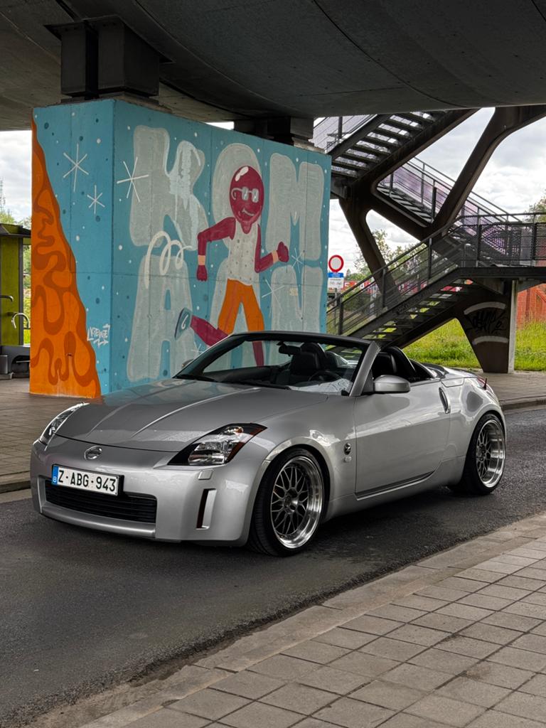 Nissan 350z cabrio lage km, Auto's, Nissan, Particulier, 350Z, Cruise Control, Benzine, Euro 4, Cabriolet, Leder, Ophalen