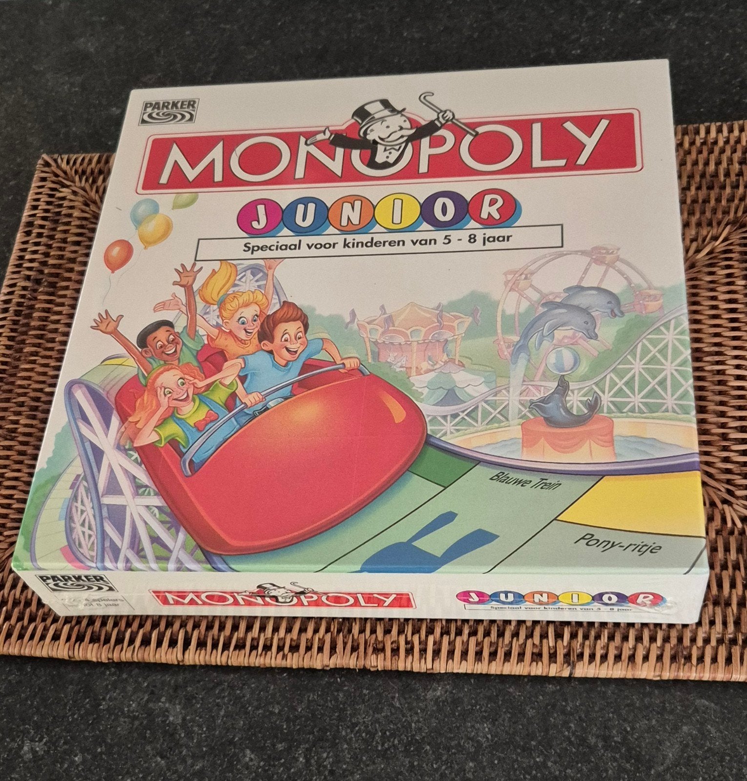 nieuw &geseald Monopoly Junior parker,vintage kermis editie, Hobby en Vrije tijd, Ophalen