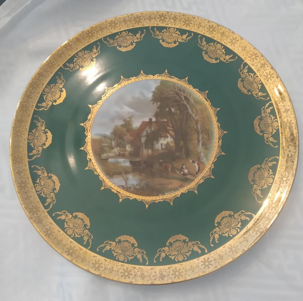 Vintage JK decor Carlsbad Bavaria porseleinen bord, Enlèvement ou Envoi