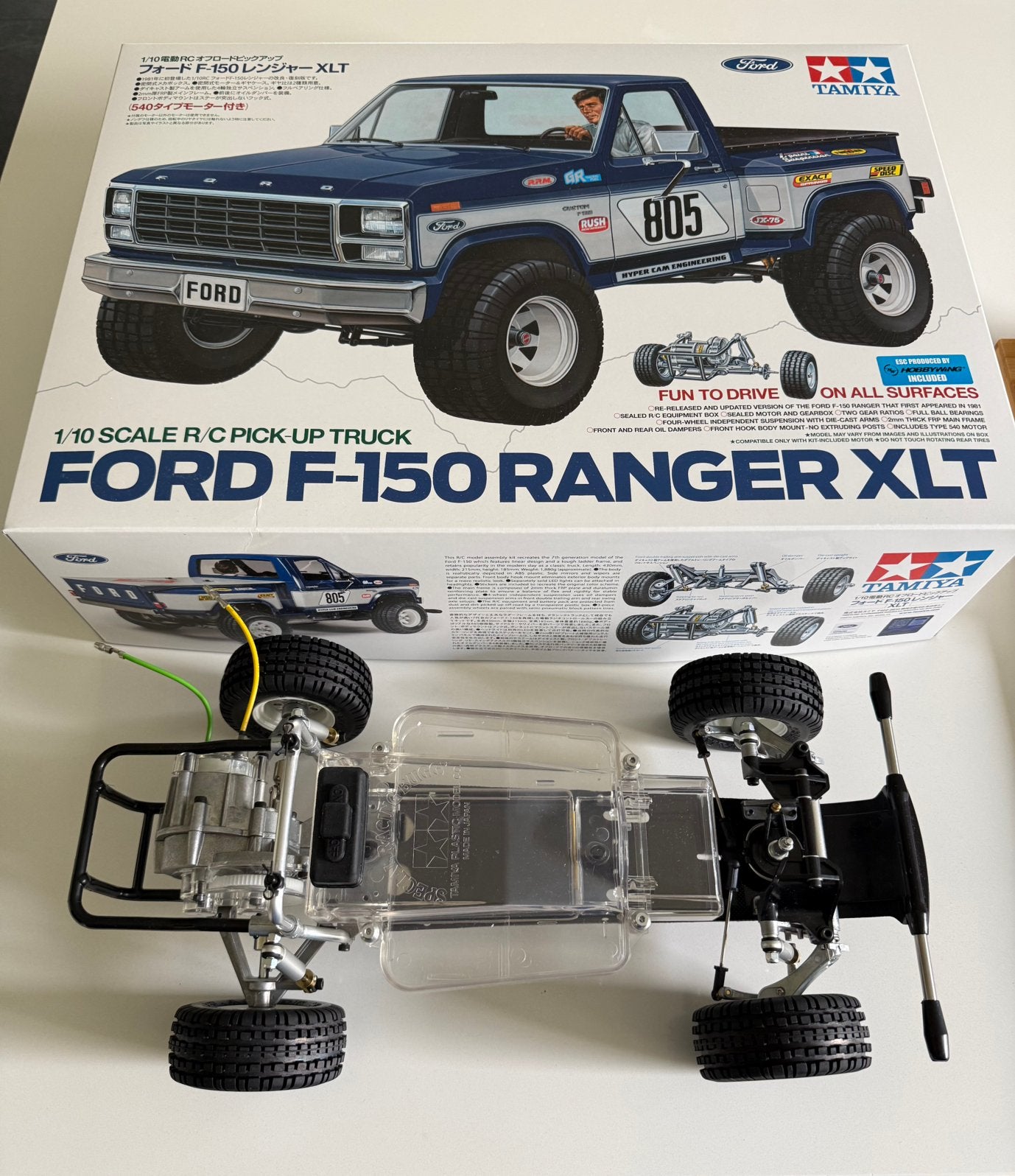 Tamiya FORD F-150 Ranger XLT (remake), Auto offroad, Nieuw, Schaal 1:10, Ophalen
