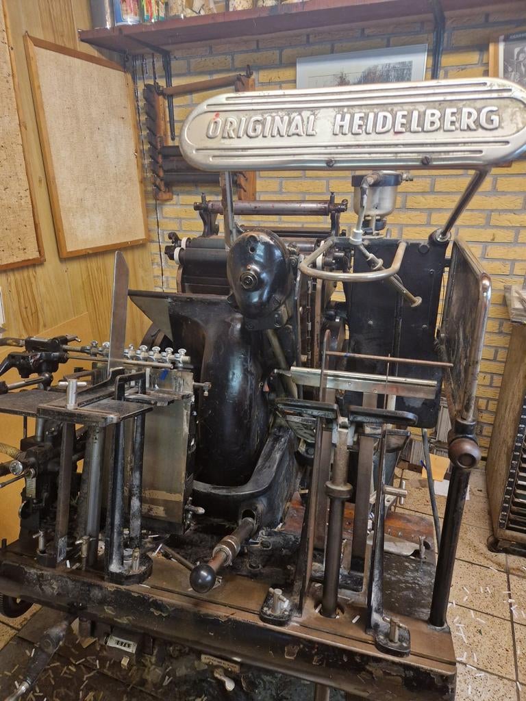 Originele heidelberg degelpers, Enlèvement