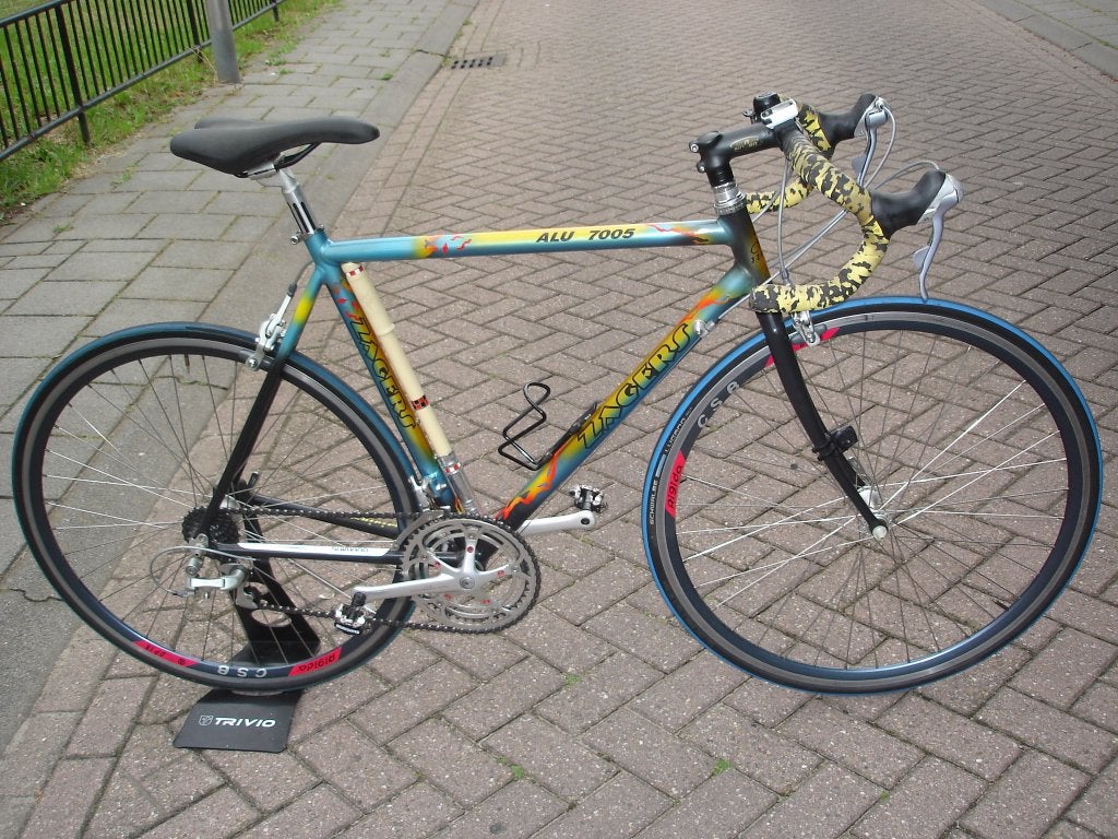 VINTAGE Racefiets merk "zagers" ALU 7005, Autres marques, 10 à 15 vitesses, Frein sur jante, Aluminium