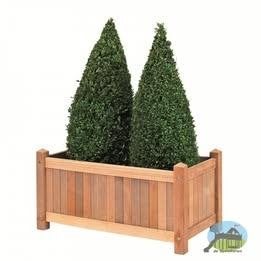 Bloembak Teak Bali L35xB70xH37cm, Ophalen, Nieuw, Balkon, 60 tot 100 cm