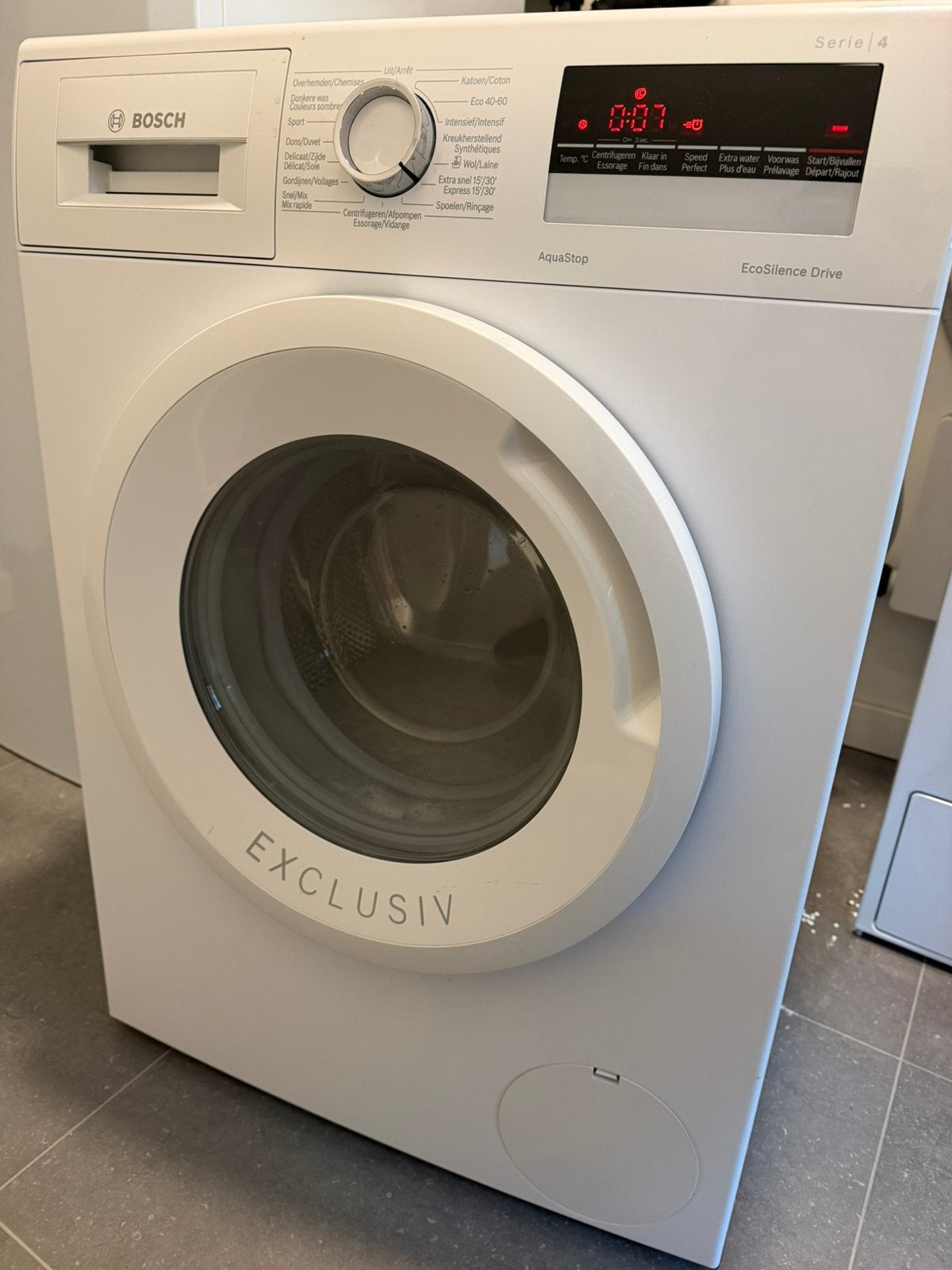 Wasmachine Bosch Serie 4, Ophalen, 6 tot 8 kg, Zo goed als nieuw, Voorlader