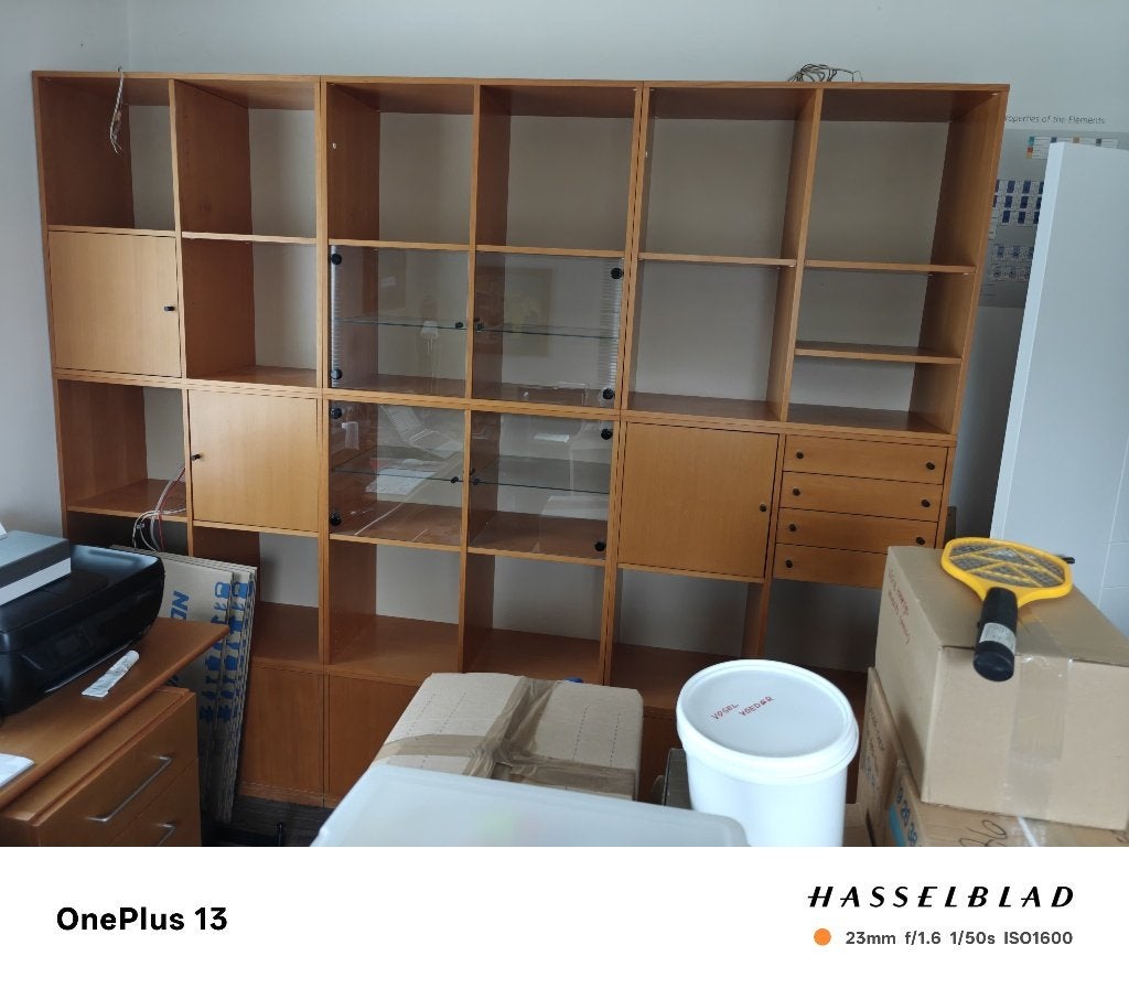 boekenkast (+ eventueel bureau/dossierkast), Ophalen, Scandinavisch design, Gebruikt, 200 cm of meer