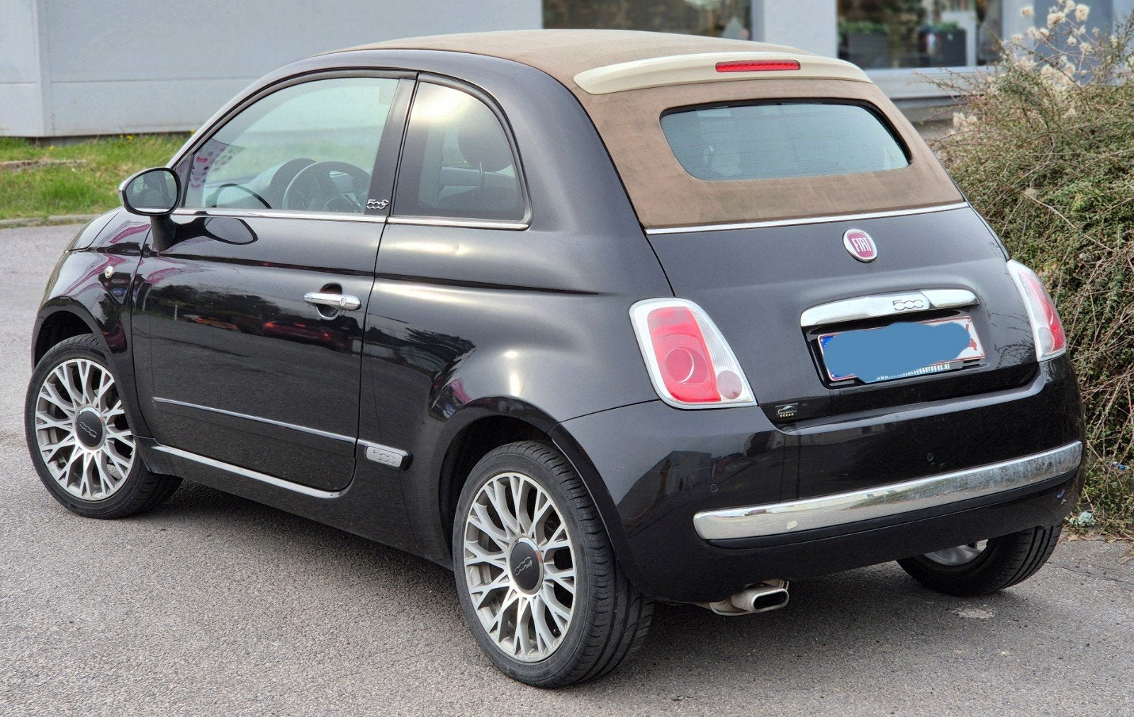 Fiat 500 cabrio 12ess an2014 cuir rouge 170mkm 4500€, Auto's, Fiat, Euro 5, Cabriolet, Leder, 5 zetels