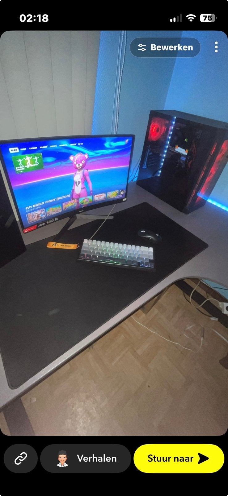 Gaming setup+ pc, Computers en Software, Ophalen, Nieuw, Gaming