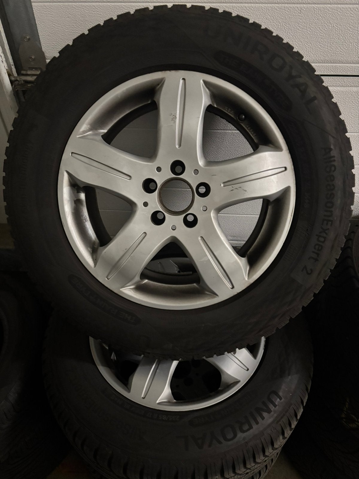 Mercedes ML velgen w163 w164 All Season banden als nieuw, Auto-onderdelen, Ophalen, Voor