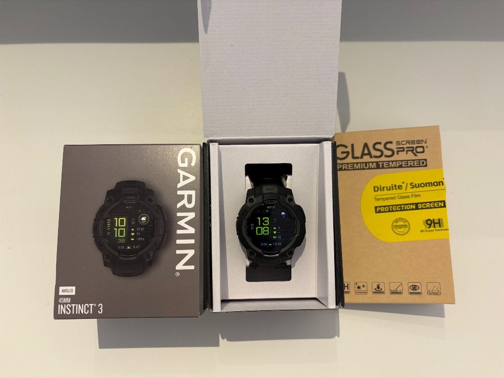 Garmin Instinct 3 AMOLED 45mm, Bijoux, Sacs & Beauté, Enlèvement ou Envoi, Garmin, Comme neuf, État