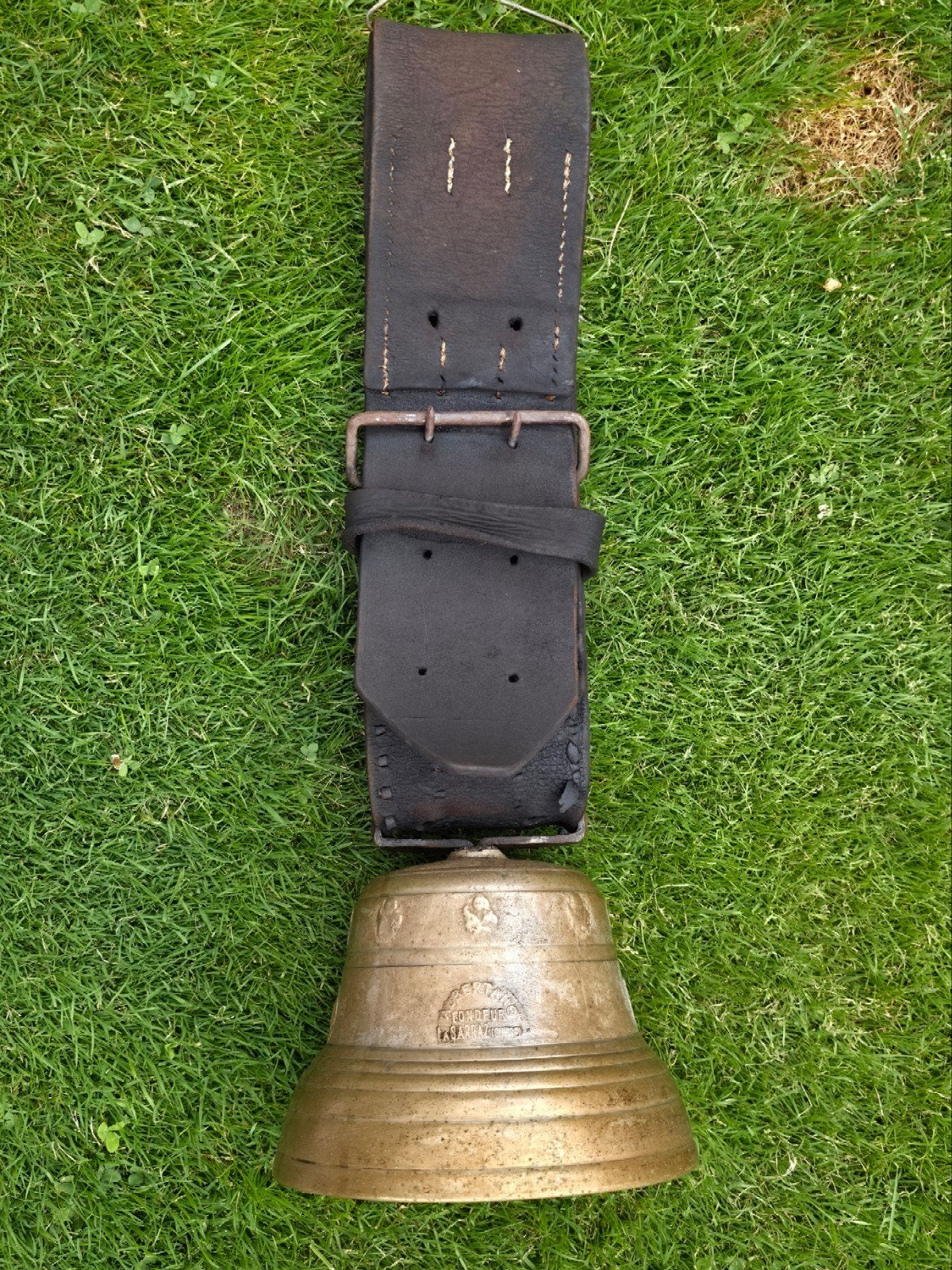 Authentieke Zwitserse Bronzen Koebel – Albertano La Sarraz, Ophalen of Verzenden, Brons
