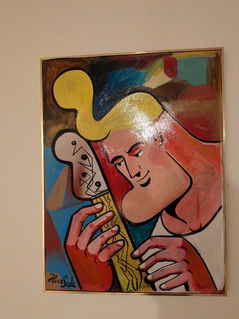 Uniek, origineel schilderij Cowboy Henk - Herr Seele, Ophalen, Gesigneerd