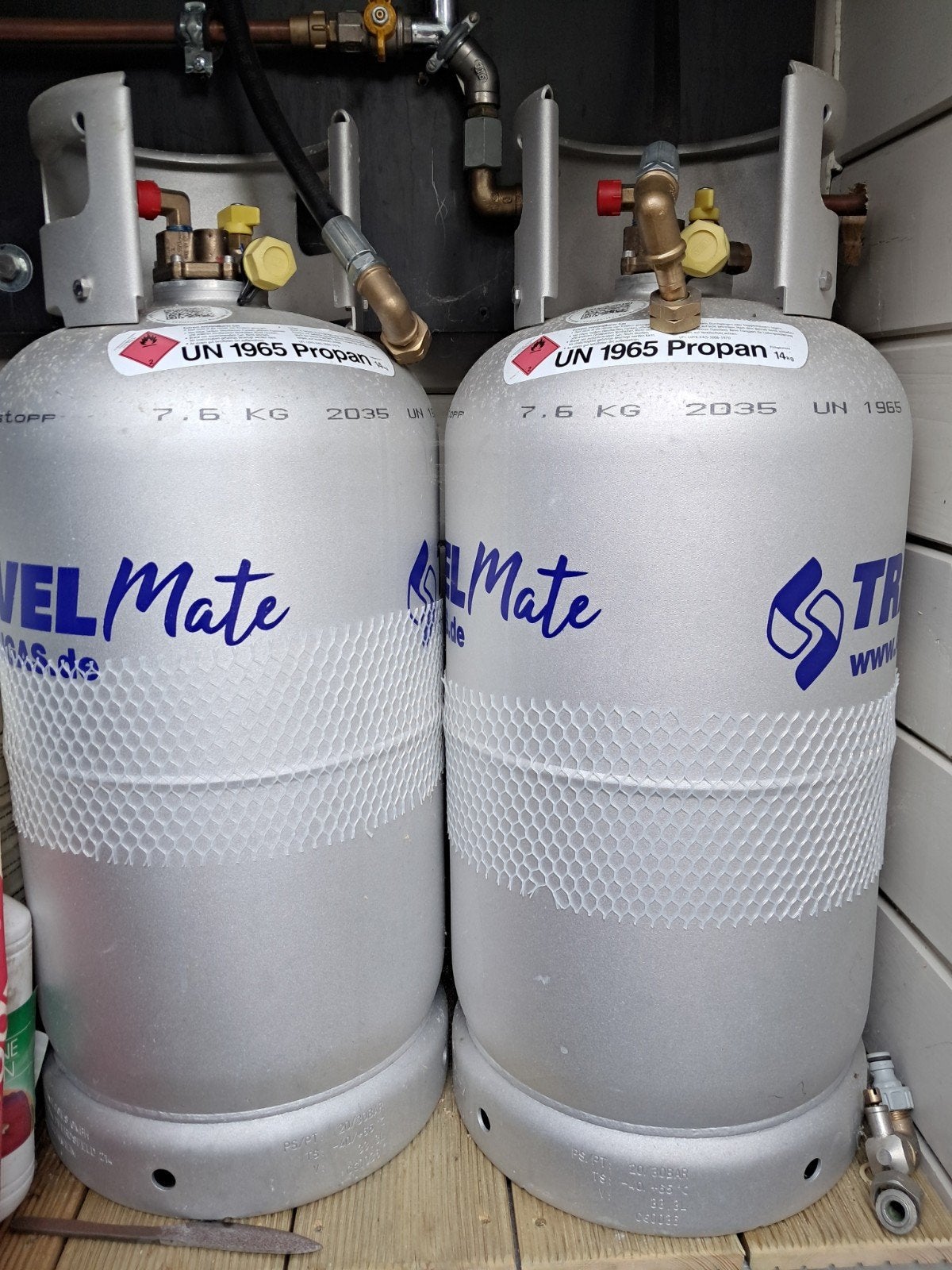 LPG flessen nieuw, Ophalen