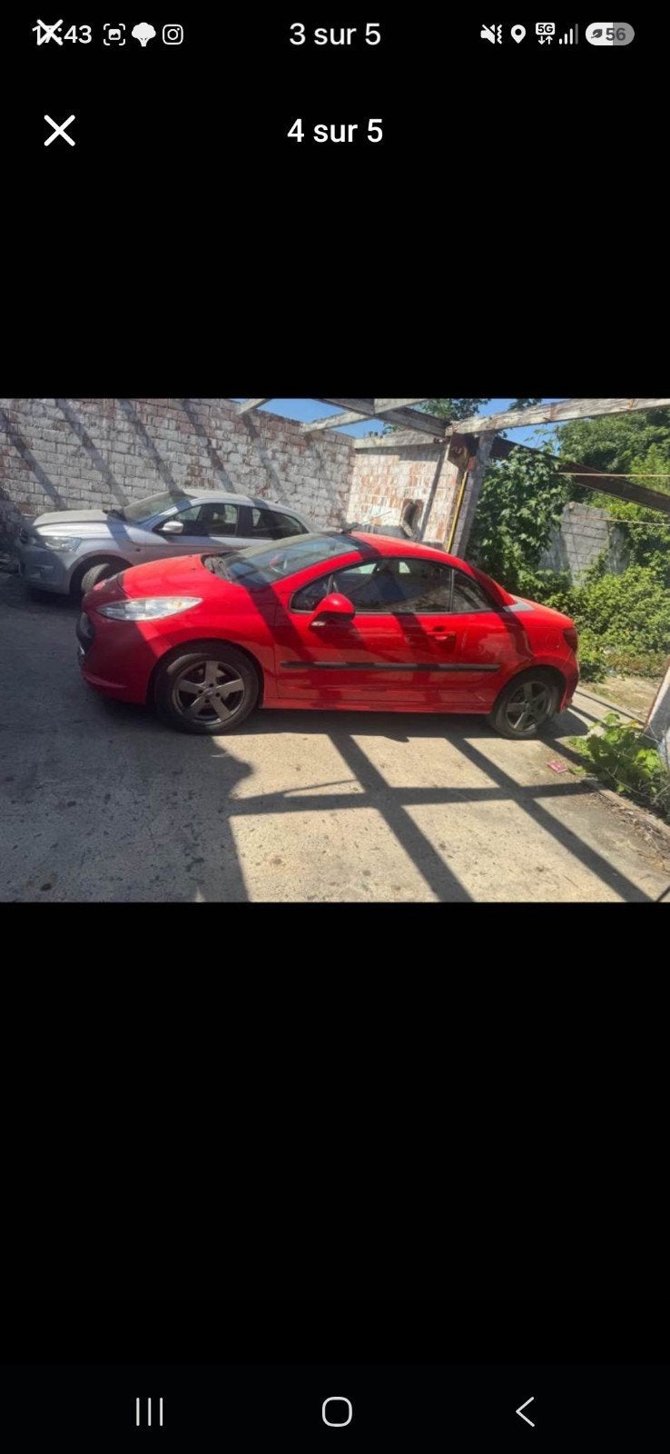 Peugeot 207cc cabriolet, Autos, Rouge, Achat, Cabriolet, Boîte manuelle