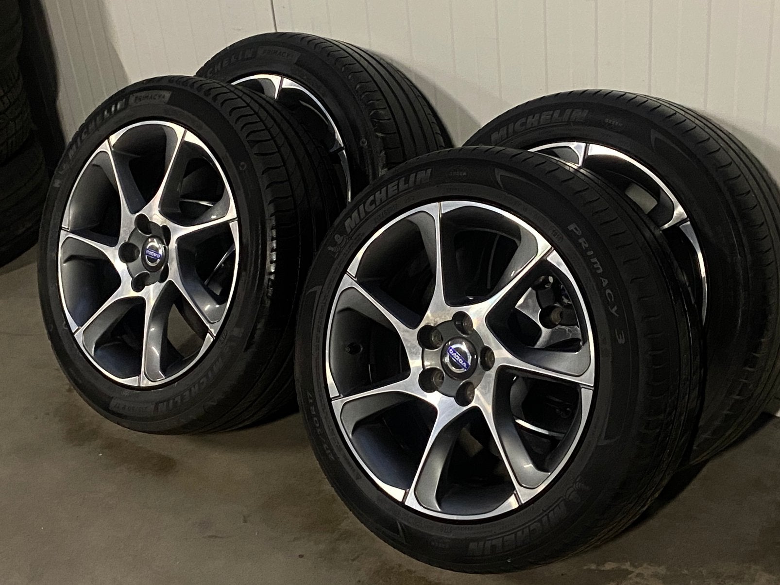 VOLVO VELGEN +  Micheline BANDEN 5x108, Ophalen, Banden en Velgen, 17 inch, Personenwagen