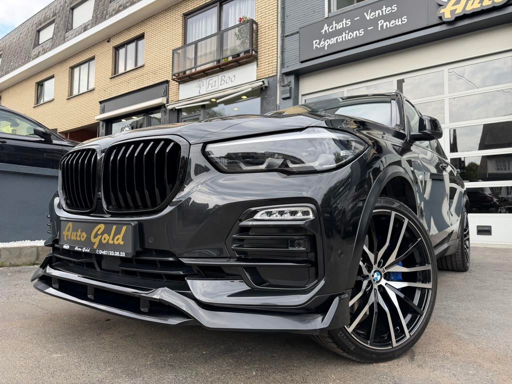 BMW X5 XDRIVE 45E FULL 1PROPRIO M PERFORMANCE 22 !, Auto's, BMW, Automaat, Zwart, Leder, 5 zetels