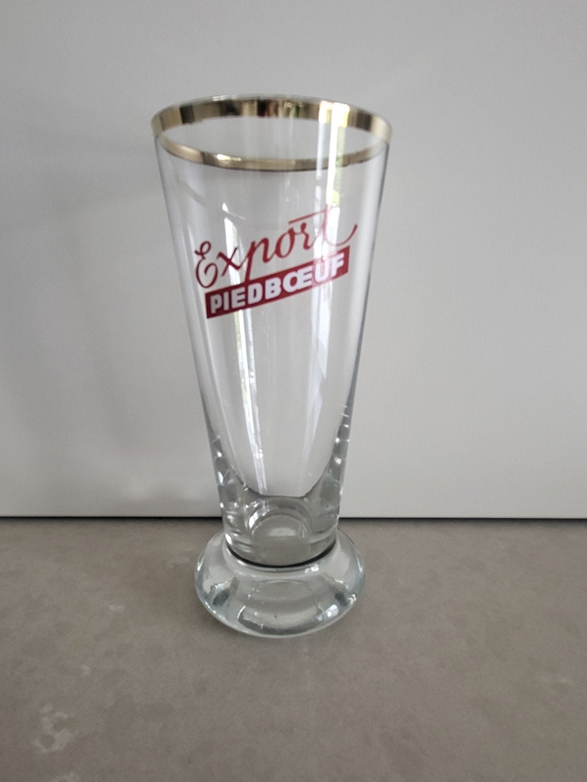 Oud glas Export piedboeuf, Enlèvement ou Envoi, Utilisé, Verre à bière